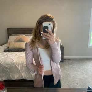 light pink Apana yoga jacket